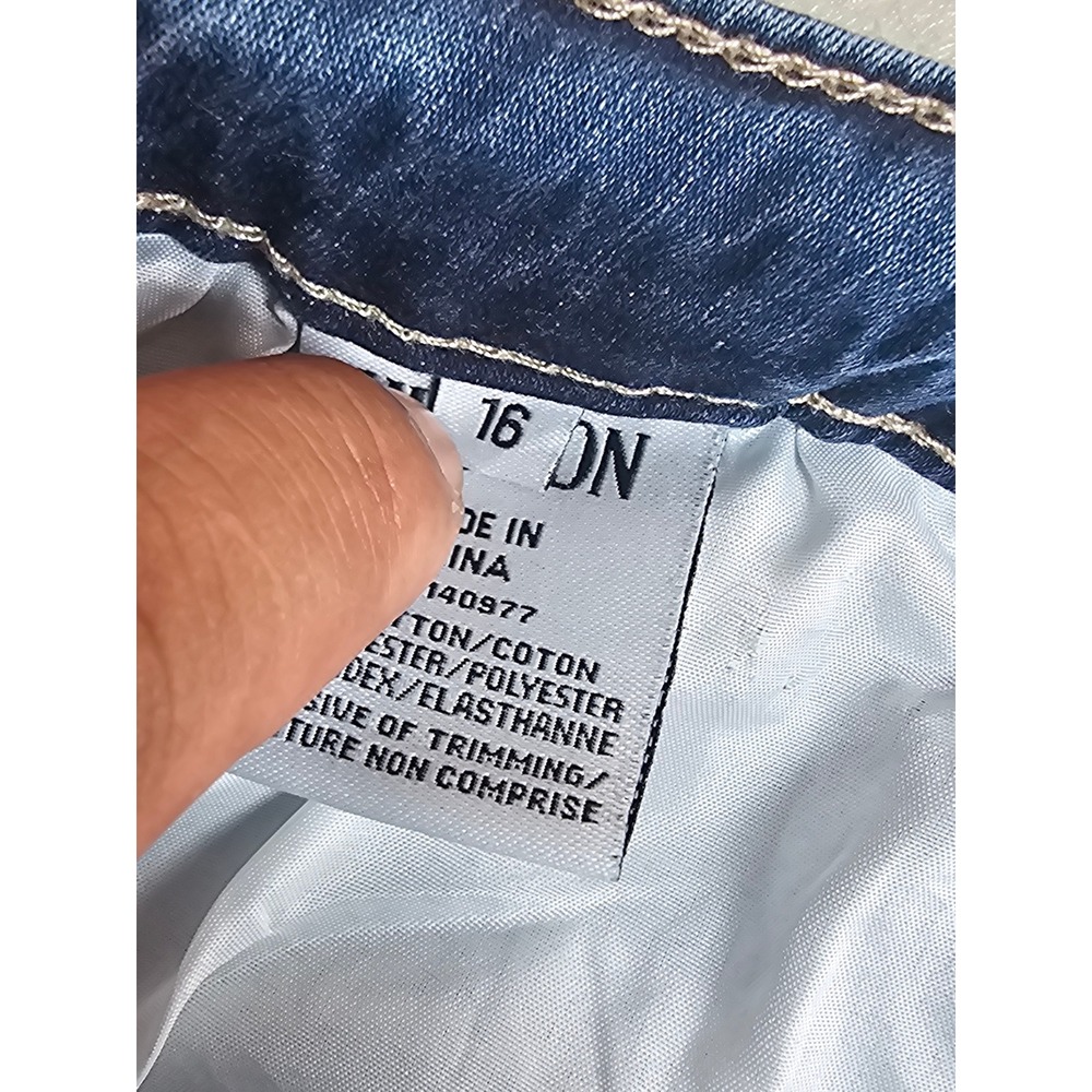 Hudson Womens Skinny Jeans Medium Wash Denim Blue Size 16 DN Stretch RN140977 - Picture 15 of 15